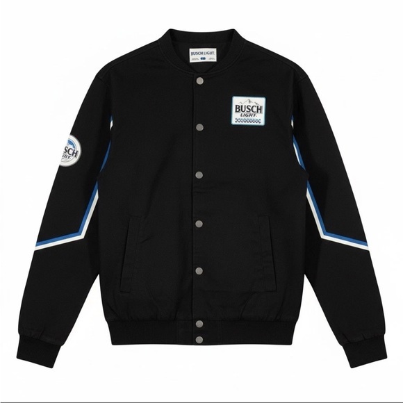 Busch light Other - Busch Light Racing Jacket Snap Closure Black W/Busch Logo Size XXLarge NWT